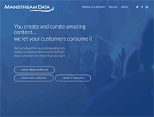 Tablet Screenshot of mainstreamdata.com